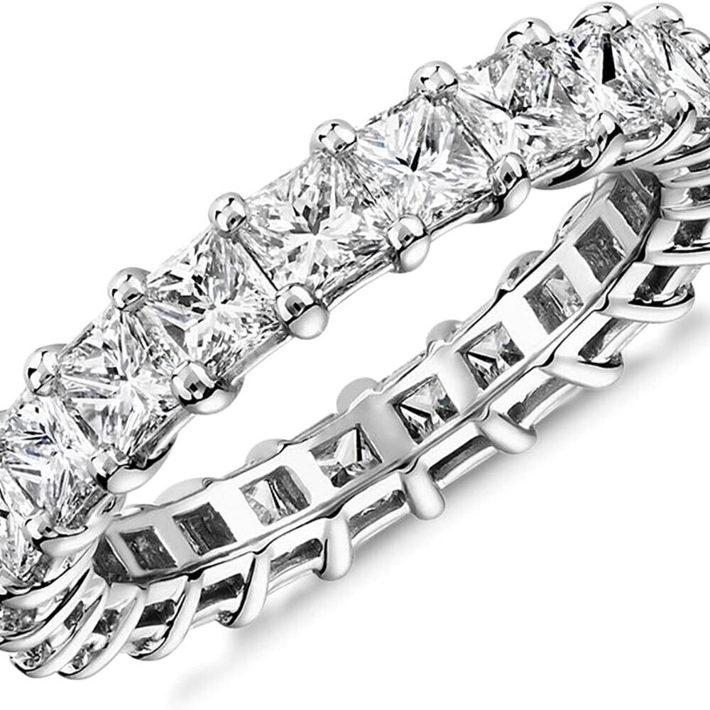 14K Gold Plated Stackable Rings with Cubic Zirconia for Women